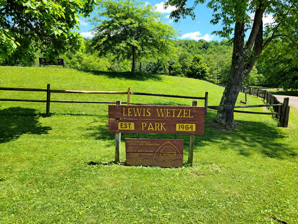 Lewis Wetzel Park Sign